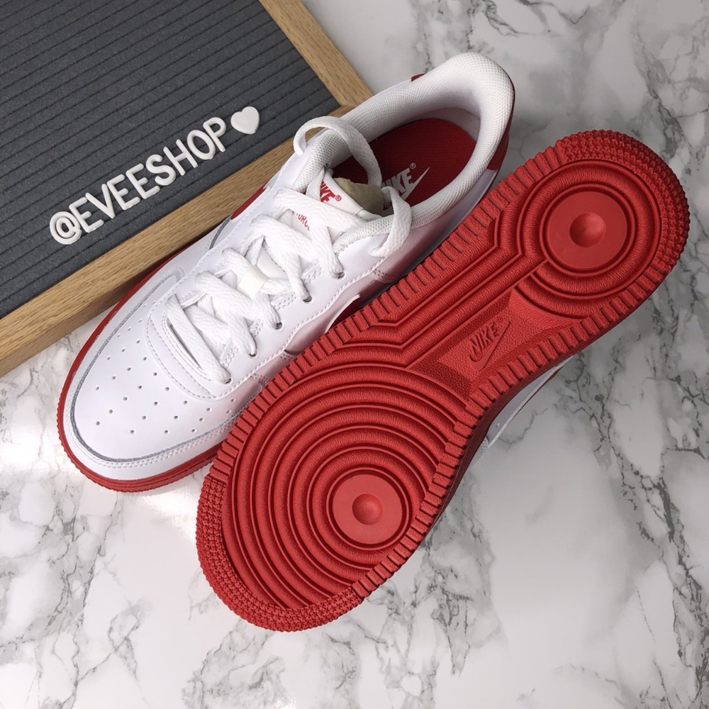 Nike Air Force 1 - Red - White - Picture 4 of 4